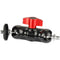 CAMVATE 1/4"-20 Mini Ball Head Extension Arm (2-Pack, Red Lever)