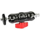 CAMVATE 1/4"-20 Mini Ball Head Extension Arm (2-Pack, Red Lever)