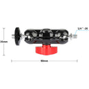 CAMVATE 1/4"-20 Mini Ball Head Extension Arm (2-Pack, Red Lever)