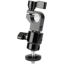 CAMVATE 15mm Rod Clamp with Mini Ball Head (Black Lever)