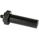 CAMVATE 15mm Micro Rod with Female 1/4"-20 Thread & Male Adapter (2", Black Nut)