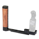 CAMVATE Extension Bracket & Wooden L-Shaped Handgrip for DJI Osmo Pocket