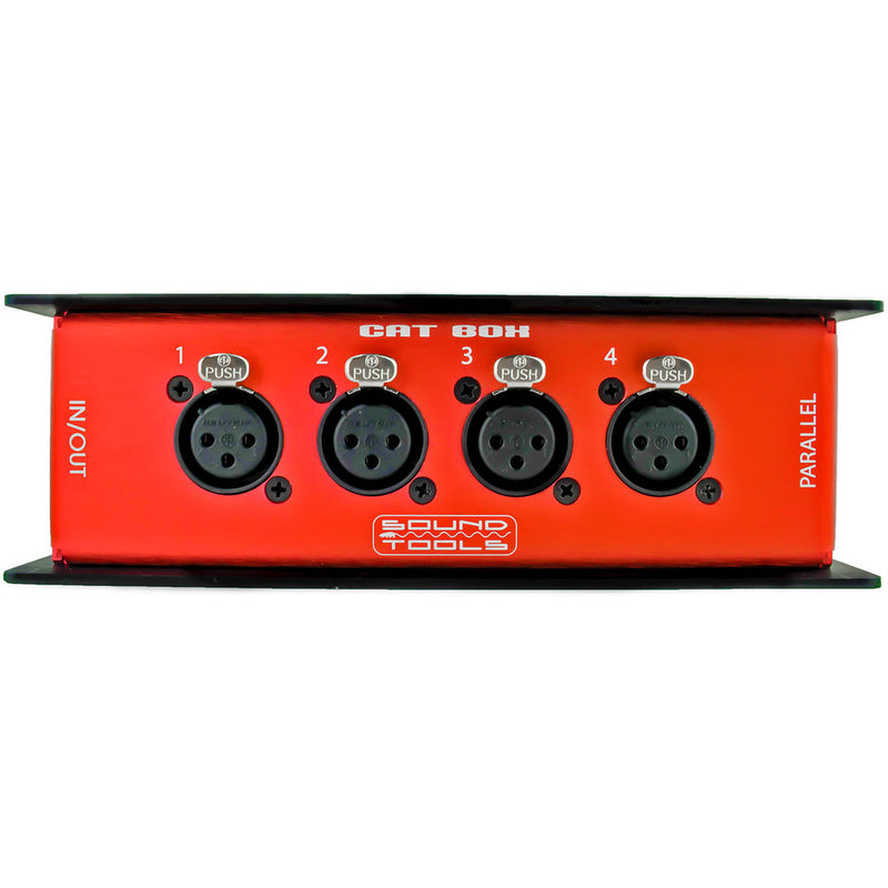 SoundTools Cat Box FX Four Female XLR Stage Box with Main and Parallel EtherCON Connectors