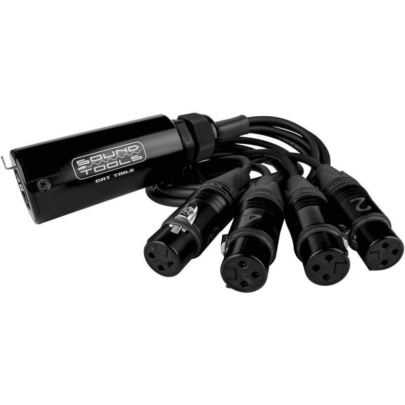 SoundTools CAT Tails FX Four XLR Female Audio Lines Down Shielded Cat 5/6/7 Cable