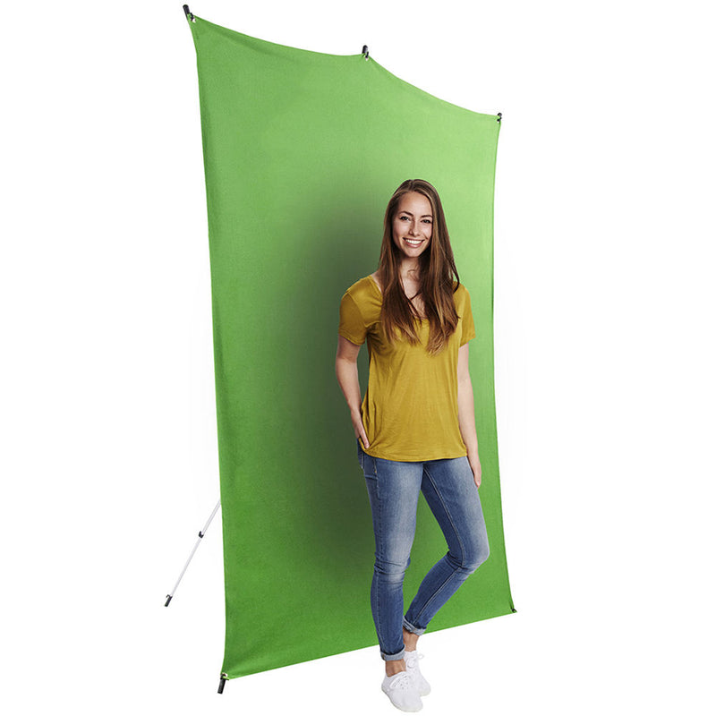 Savage Backdrop&nbsp;Extended Travel Kit (Chroma Green, 5 x 7')