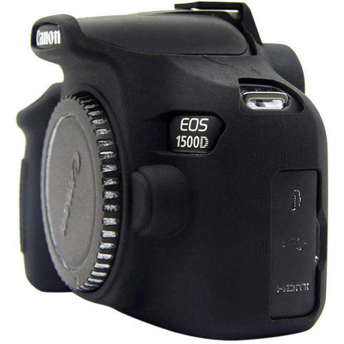 Amzer Soft Silicone Protective Case for Canon EOS 1300D or 1500D (Black)