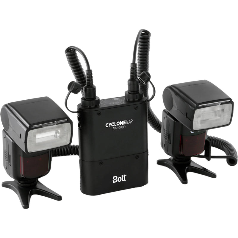 Bolt PP-500DR Dual-Outlet Power Pack with Two PP-5800BP Removable Batteries and PP-MCX Mounting Clamp Kit