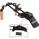 CAMVATE DSLR Shoulder Mount Rig Dual Handgrip Support With Manfrotto Standard Quick Release Plate