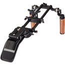 CAMVATE DSLR Shoulder Mount Rig Dual Handgrip Support With Manfrotto Standard Quick Release Plate