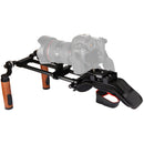 CAMVATE DSLR Shoulder Mount Rig Dual Handgrip Support With Manfrotto Standard Quick Release Plate
