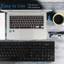 Macally 104-Key Wireless RF Keyboard for PC