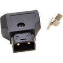 Bescor Raw Male D-Tap with Two Pins, Plastic Housing & Metal Retention Collar