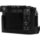 MegaGear Ever Ready Genuine Leather Full Case and Strap for Panasonic Lumix DC-LX100 II (Black)
