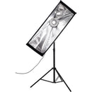 Nanlite Asymmetrical Stripbank Softbox with Bowens Mount (18 x 43")