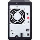 QNAP 2-Bay 3.5" Sata Hdd Usb 3.1 Gen2 10Gbps Type-C Hardware Raid External Enclosure. Usb-C To Usb-A Cabl