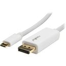 Rocstor USB Type-C to DisplayPort 4K Cable (10', White)