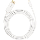 Rocstor USB Type-C to DisplayPort 4K Cable (10', White)