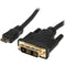 Rocstor Mini-HDMI Male to DVI-D Male Cable (10', Black)