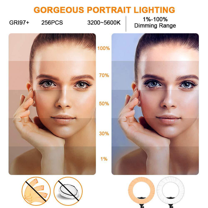GVM Bi-Color LED Ring Light (18")