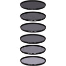 Ice 52mm ND4, ND8, ND16, ND32, ND64, and ND1000 Solid Neutral Density Filter Kit (2, 3, 4, 5, 6, and 10-Stop)