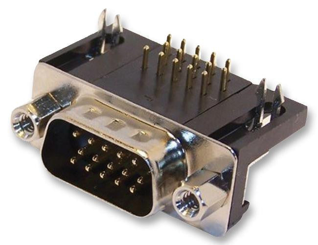 MULTICOMP SPC15140 Standard D Sub Connector, Right Angle, 44 Contacts, Plug, DB, HD D Sub Dip Series, Metal Body