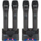 VocoPro UHF-5805-10 - Rechargeable 4-Channel UHF Wireless Microphone System