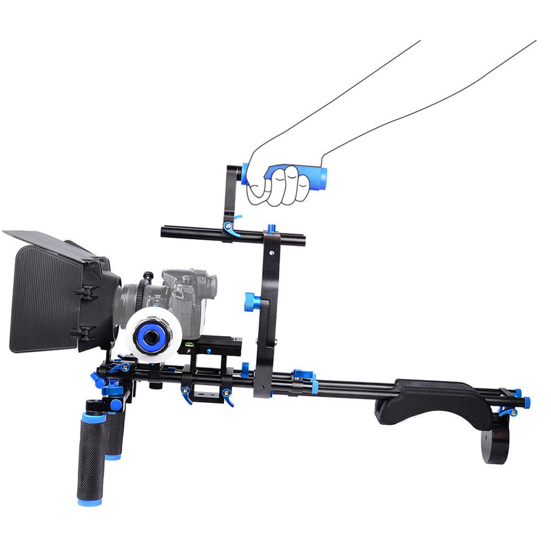 YELANGU D206 Shoulder Rig for DSLR and DV Cameras