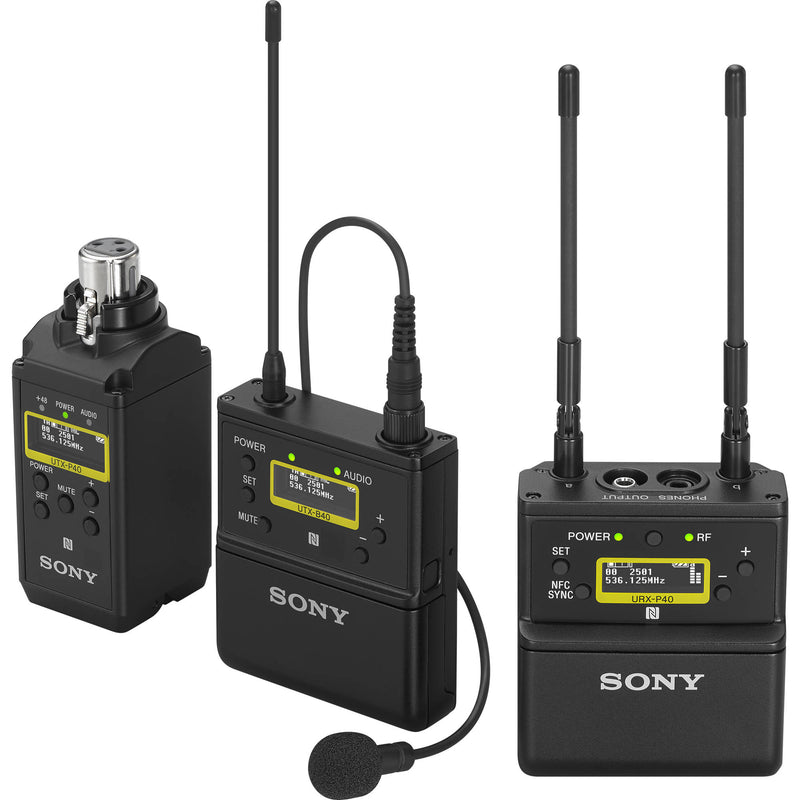 Sony UWP-D Two-Receiver Camera-Mount Wireless Combo Microphone System Kit (UC14: 470 to 542 MHz)