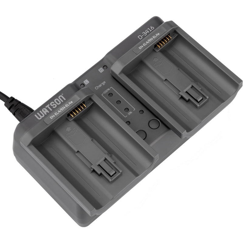 Watson Duo Charger for EN-EL18- and EN-EL4-Series Rechargeable Batteries