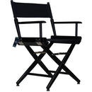 Filmcraft Pro Series Short Director's Chair (18", Black Frame, Red Canvas)