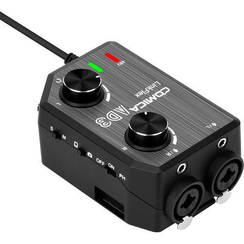 Comica Audio LINKFLEX AD3 Dual-Channel Audio Mixer for Camera and Smartphone