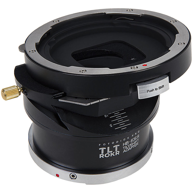 FotodioX Pro TLT ROKR Tilt/Shift Lens Mount Adapter for Hasselblad V-Mount Lens to Canon RF Mount Camera Body