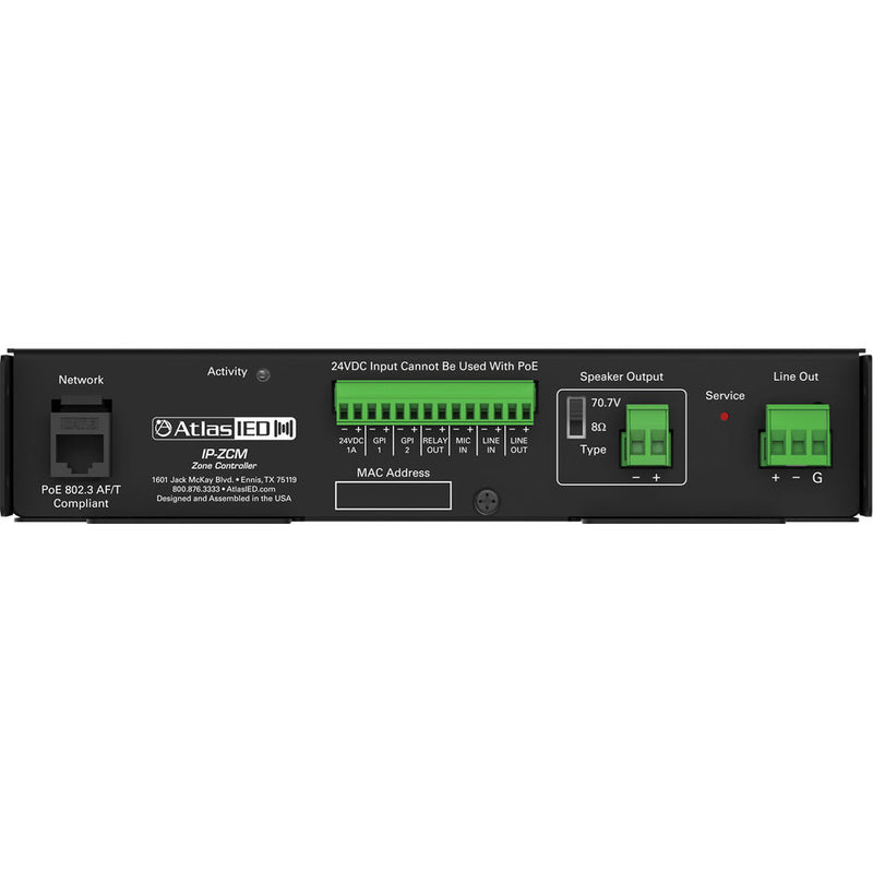 Atlas Sound Single Output Kit - Includes (1) IP-ZCM W/(1) PA702-RMK