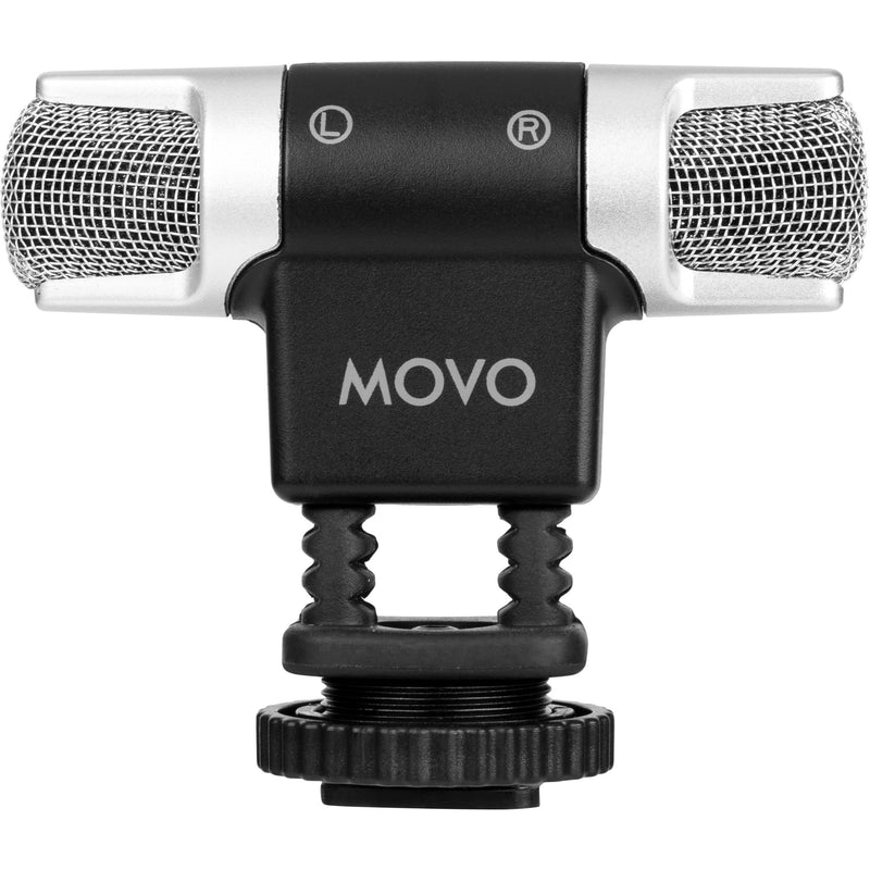 Movo Photo Compact Stereo Video Microphone With Shock Mount