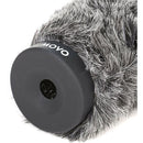 Movo Photo Furry Rigid Windscreen For Microphones 18-23mm In Diameter 8.6" (Dark Gray)