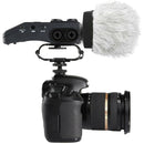Movo Photo Professional Furry Windscreen With Acoustic Foam Technology For Portable Digital Recorders