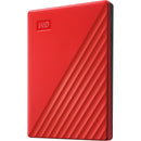 WD 2TB My Passport USB 3.2 Gen 1 External Hard Drive (2019, Red)