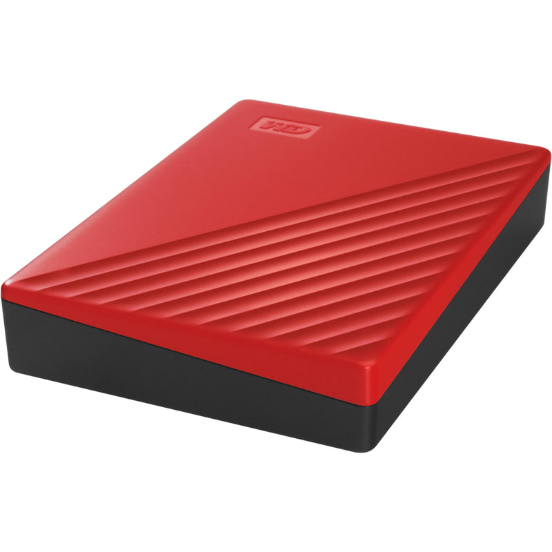 WD 4TB My Passport USB 3.2 Gen 1 External Hard Drive (2019, Red)