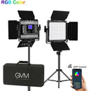 GVM 800D-RGB LED Studio 2-Video Light Kit