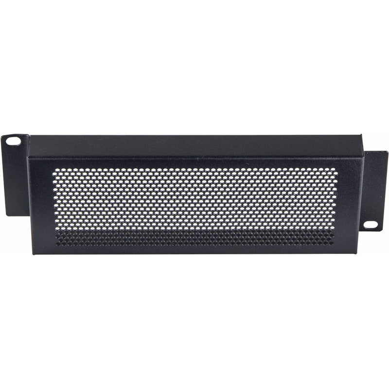 Odyssey Innovative Designs ARHSCLP02 Half-Rack Mountable and Raised Perforated Security Panel (2 RU, Black)