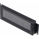 Odyssey Innovative Designs ARHSCLP02 Half-Rack Mountable and Raised Perforated Security Panel (2 RU, Black)