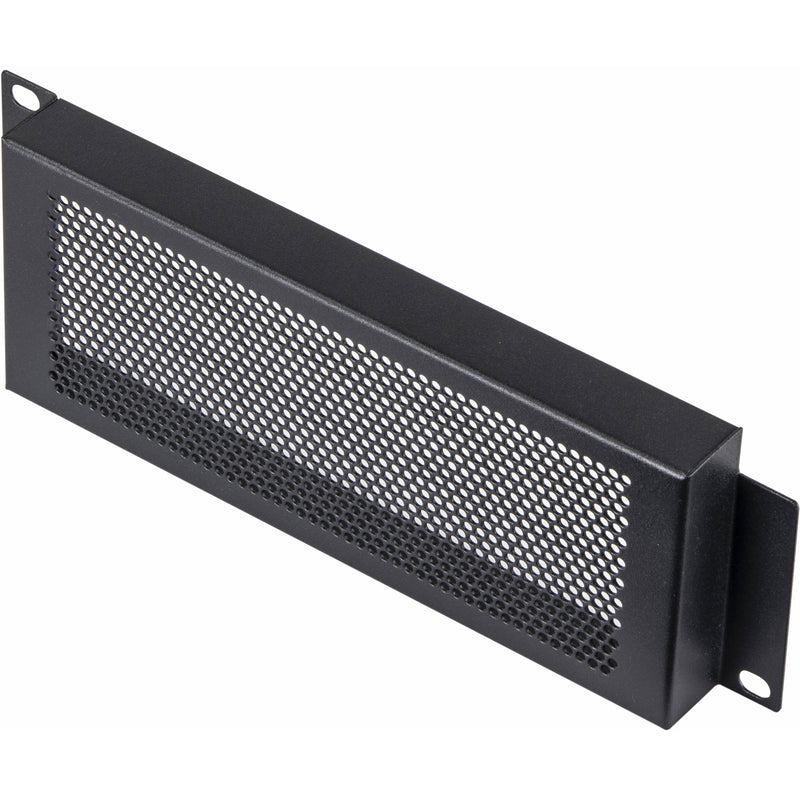 Odyssey Innovative Designs ARHSCLP02 Half-Rack Mountable and Raised Perforated Security Panel (2 RU, Black)