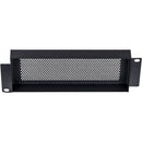 Odyssey Innovative Designs ARHSCLP02 Half-Rack Mountable and Raised Perforated Security Panel (2 RU, Black)