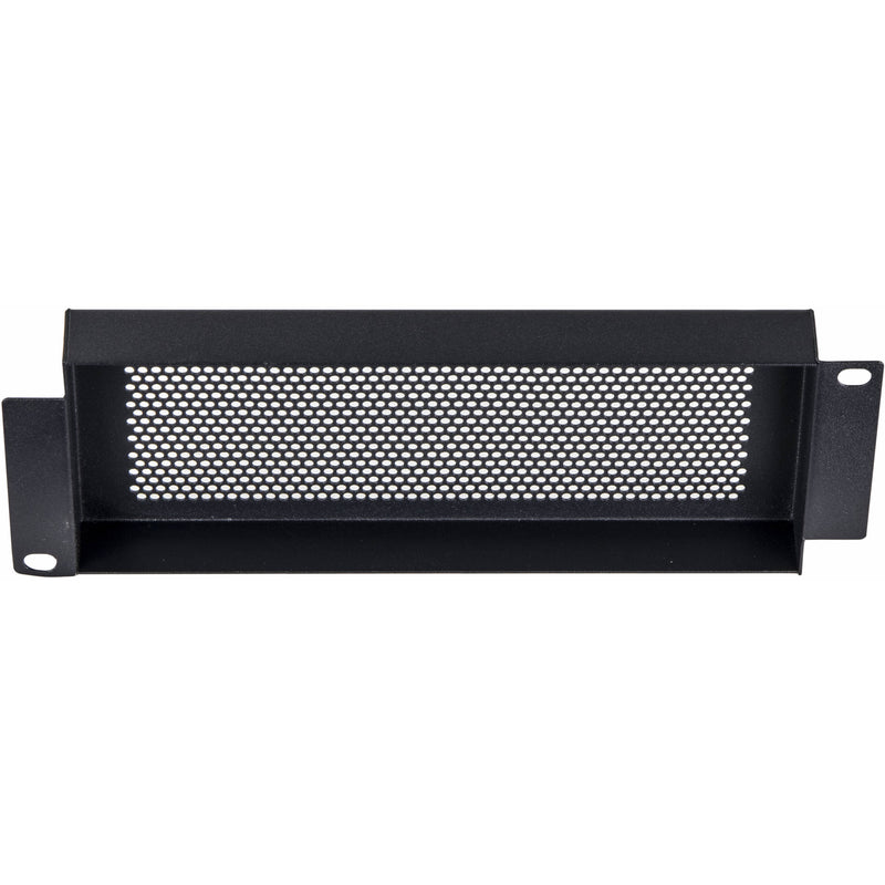 Odyssey Innovative Designs ARHSCLP02 Half-Rack Mountable and Raised Perforated Security Panel (2 RU, Black)