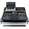 Odyssey Flight Zone Glide Style Case for Denon Prime 4 DJ Controller (Silver and Black)