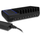 SIIG 10-Port USB Charging Station with Lighted Deck