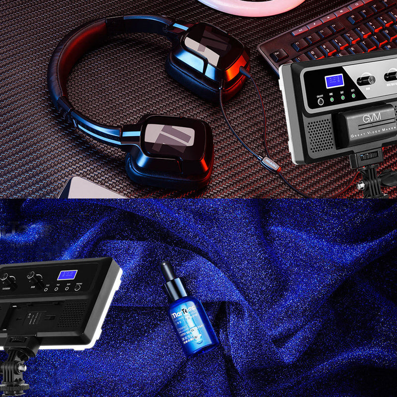 GVM RGB-10S LED On-Camera RGB LED Video Light with Wi-Fi Control