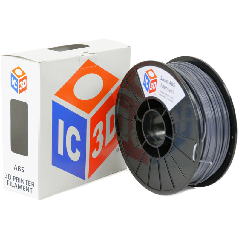 IC3D Industries 3mm ABS Filament (1kg, Gray)