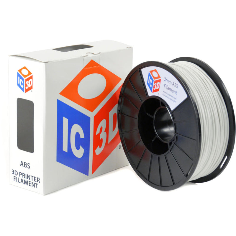 IC3D Industries 3mm ABS Filament (1kg, Gray)