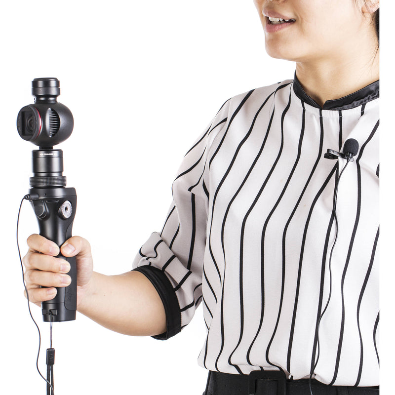 Movo Photo Lavalier Omnidirectional Condenser Microphone for DJI Osmo Handheld 4K Camera
